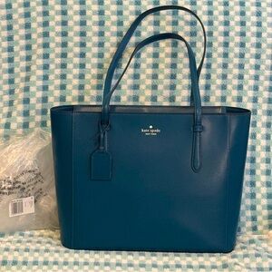 Kate Spade ♠️ Tote (teal leather)